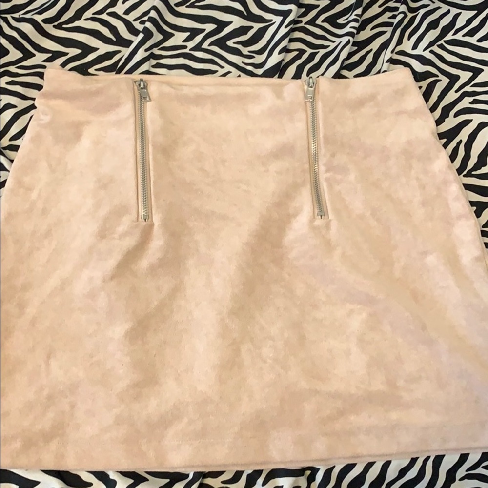 Tan forever 21 skirt (L)